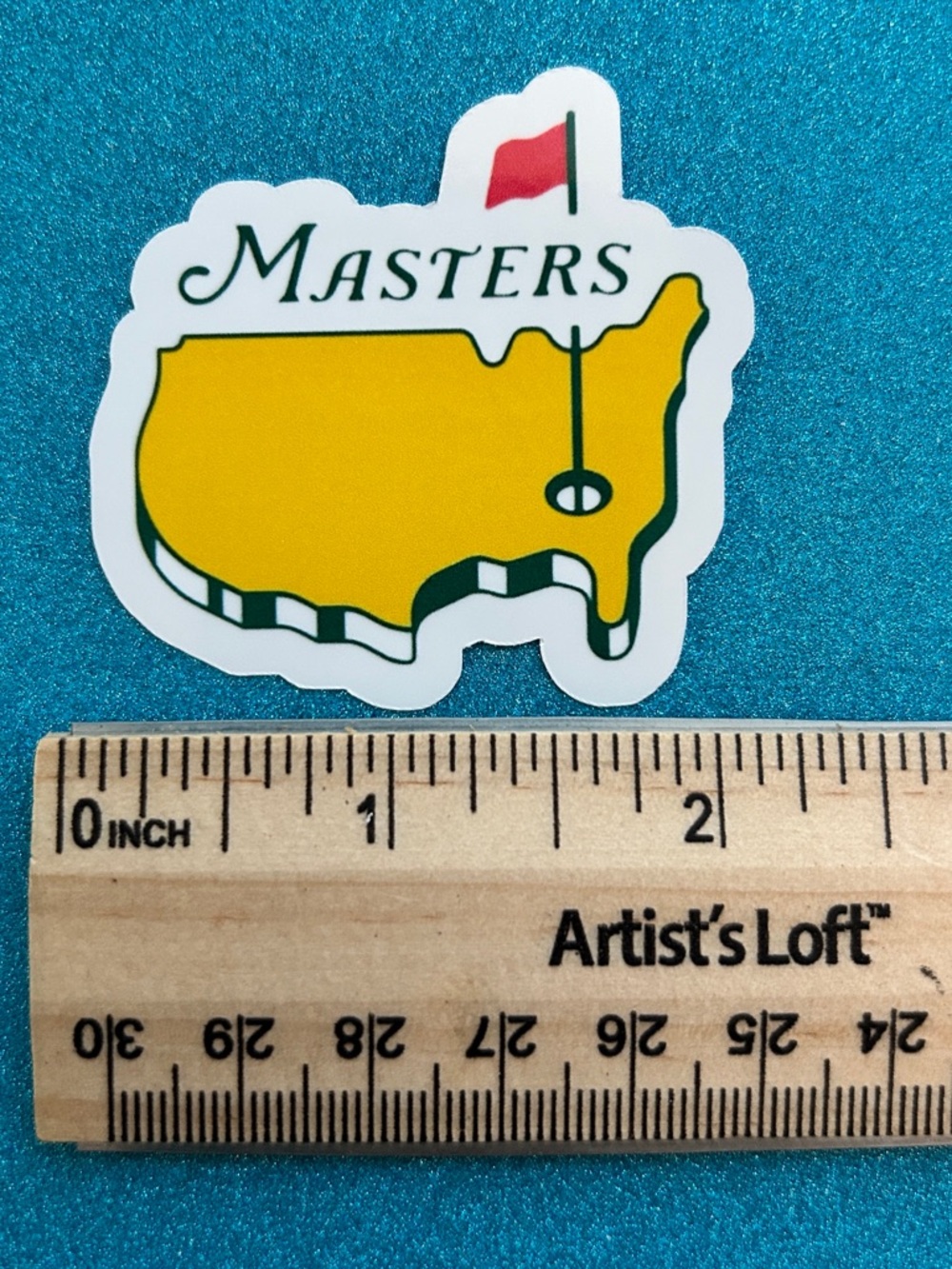 Masters Yellow & Green Logo Sticker 12pc - Picture 2 of 2